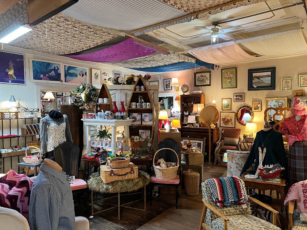 Vintage clothing inside Annie Laurie's